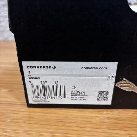 Converse Chuck Taylor All Star Lift Platform Leopard Suede Women’s Sz 7 - Picture 3 of 9